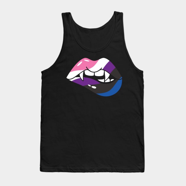 Vampire lips Tank Top by MZeeDesigns